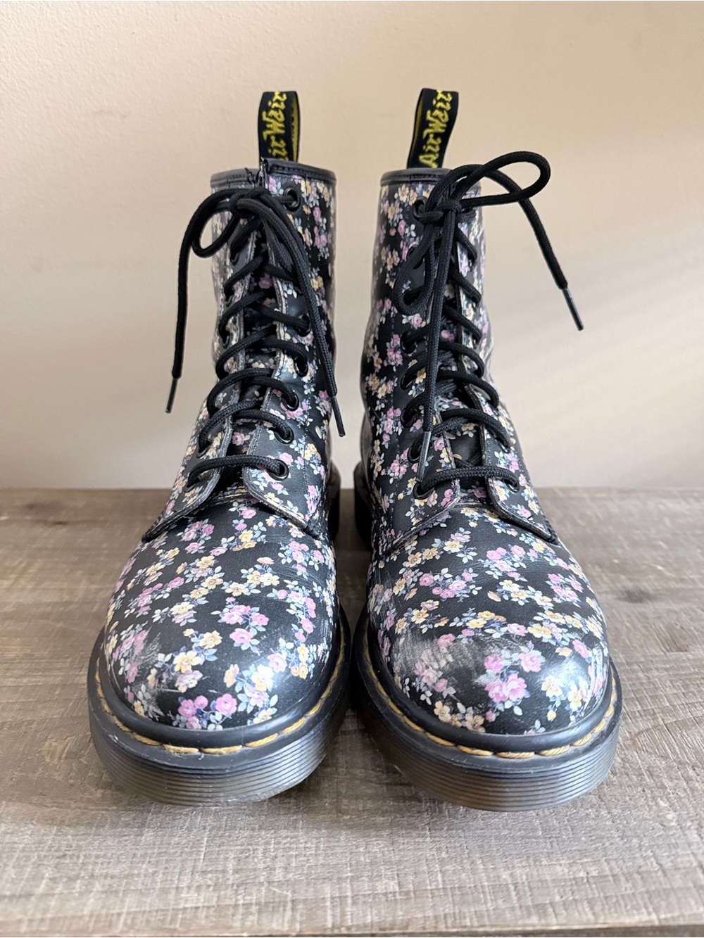 Dr. Martens 1460 Mini Tydee Floral Leather Boots Women’s UK 5 US 7